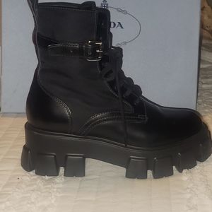 Prada monolith boots